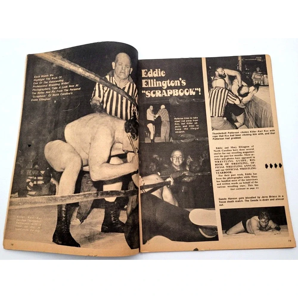WRESTLING‎ GUIDE APR 1974 MIL MASCARAS JIMMY VALIANT ROYAL KANGAROOS KABOOKI
